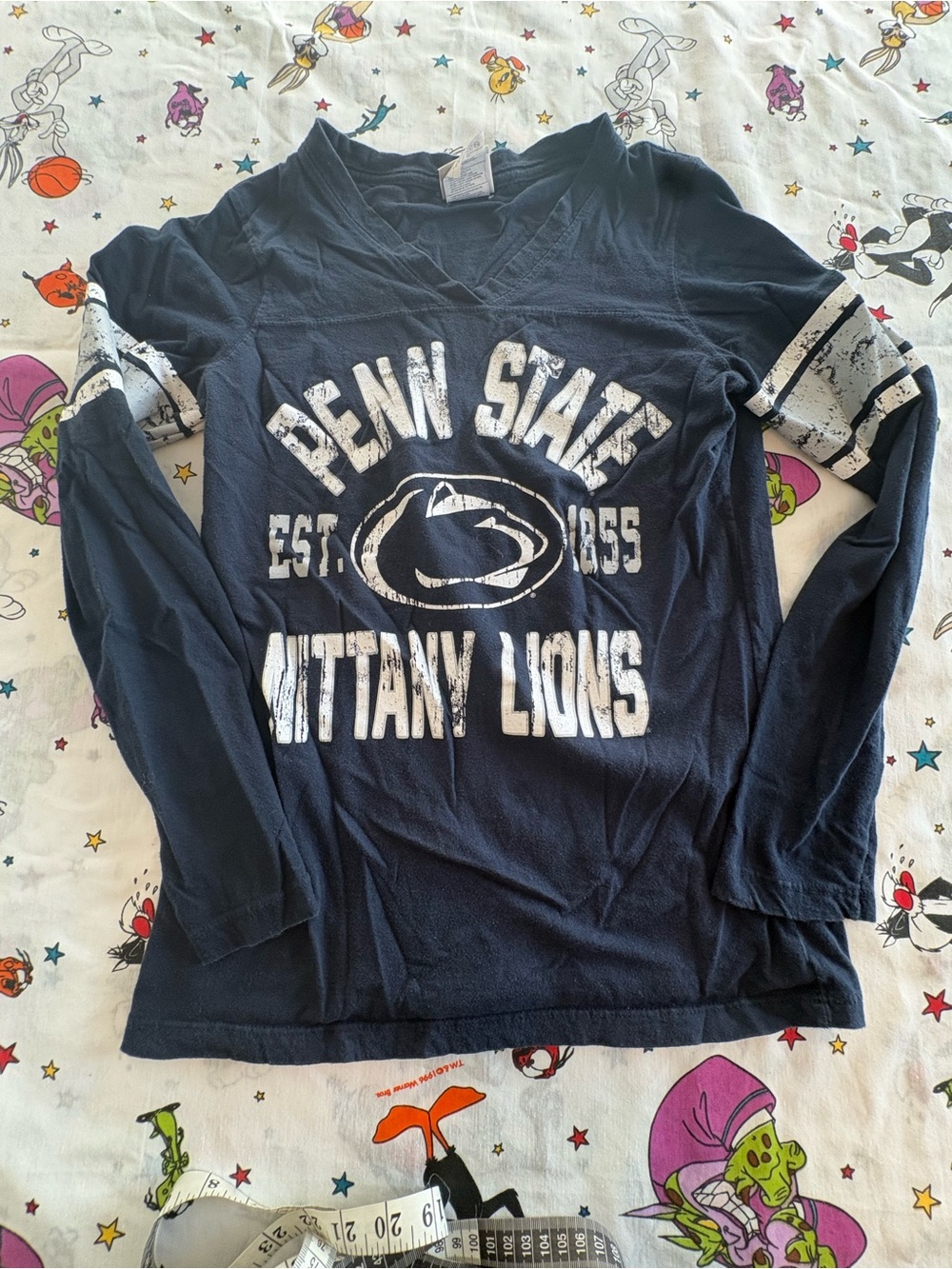 Penn State Nittany Lions Navy Long Sleeve V-Neck Tee